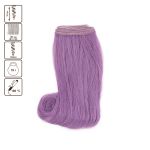 Трессы для кукол 15 см, 100 см, 19 г, 38 лавандовый, HobbyBe HAR-14