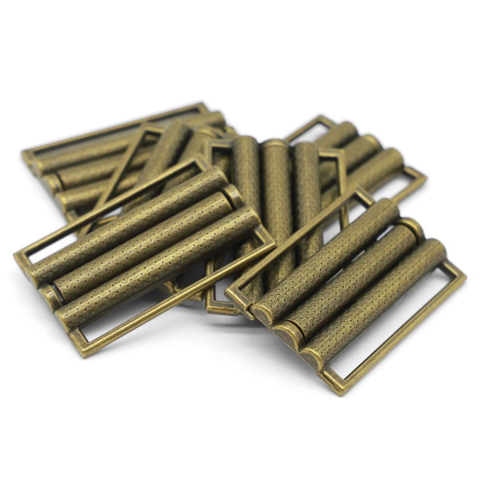 Пряжка-застежка 40 мм, 6 шт, латунь, BIG