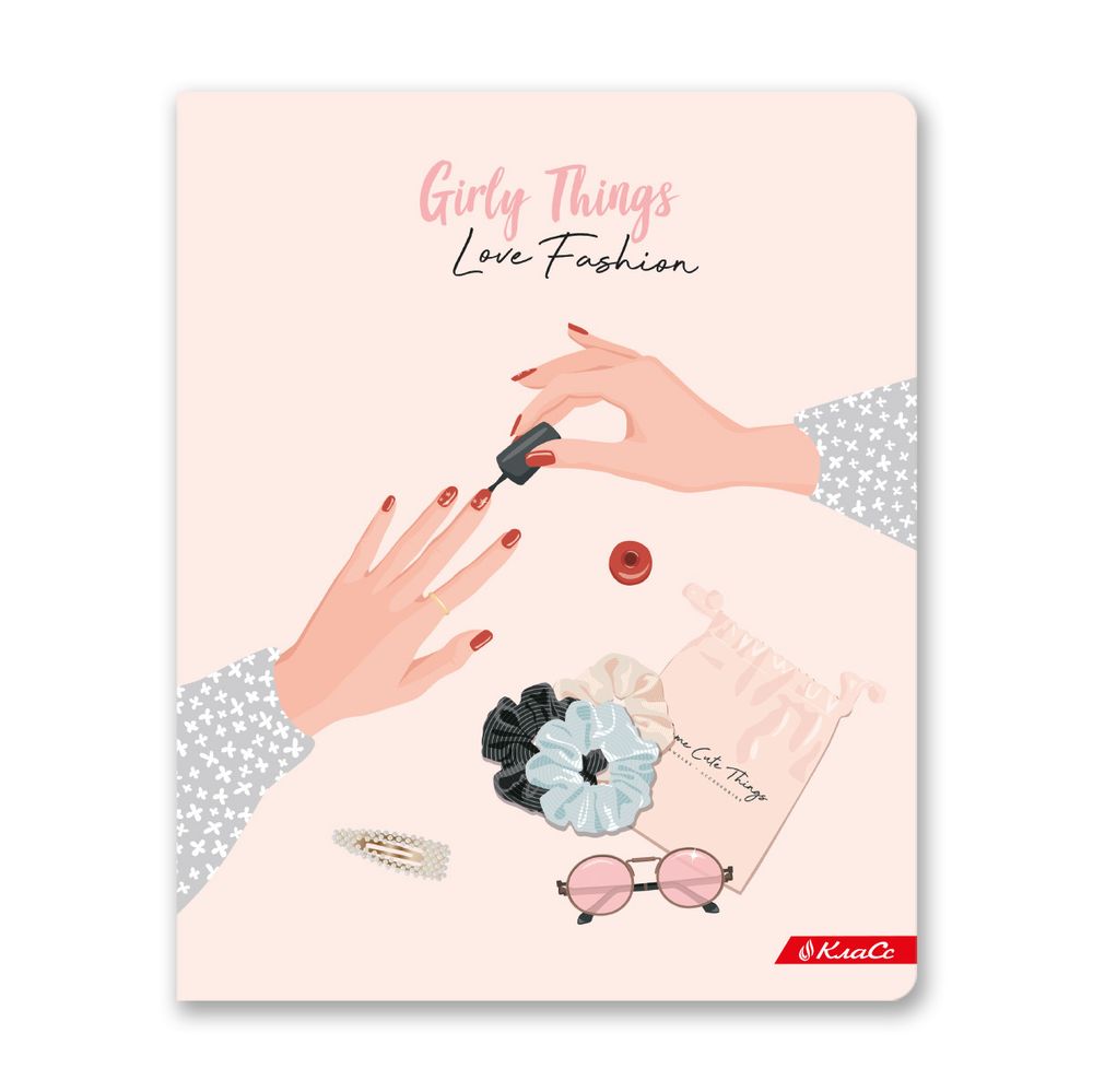 Тетрадь ученическая общая, твин лак, A5+ 96 л. на скобе, белизна 100%, 5 шт, клетка, 000340 Модница, Светоч 96ТСК5_8_3_1