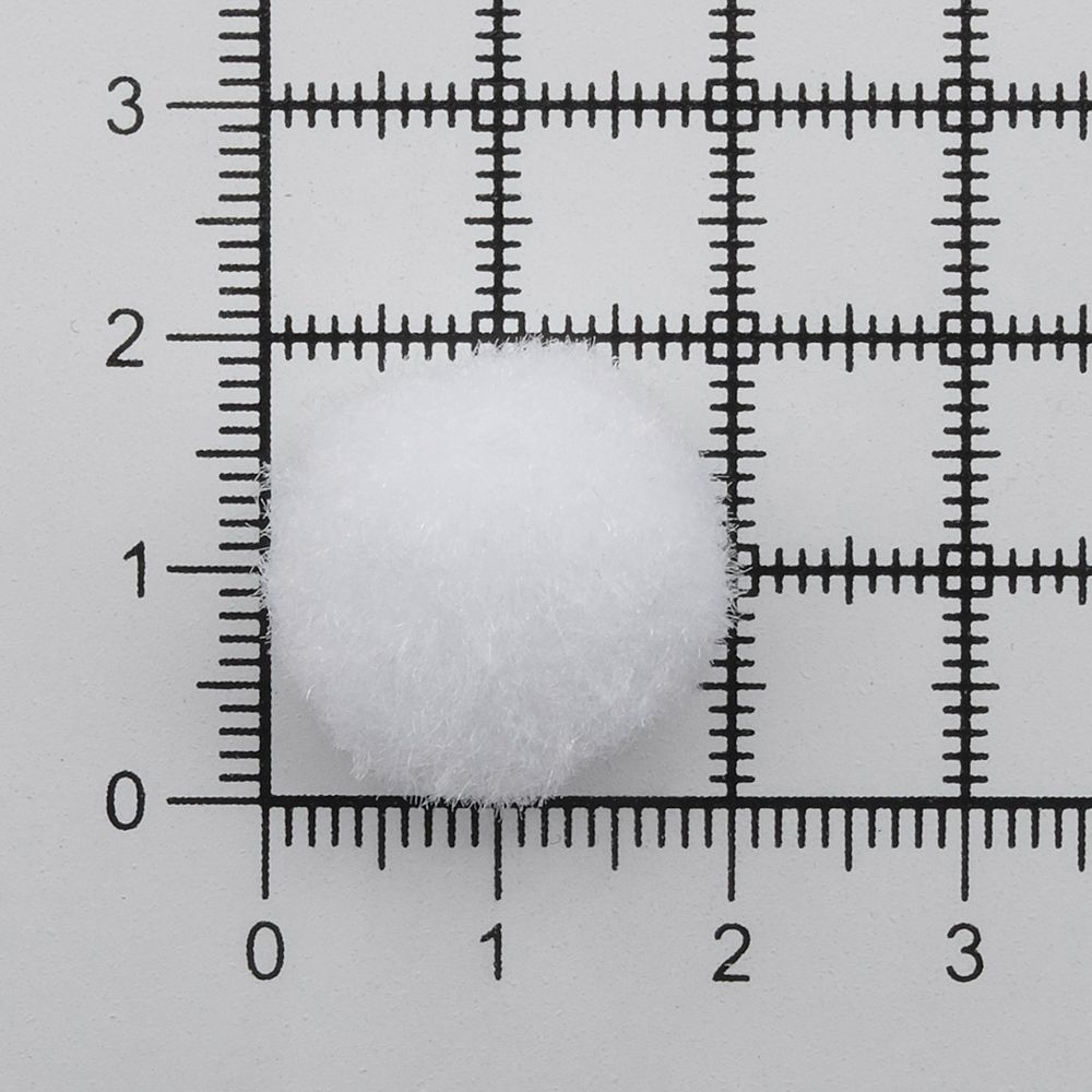 Помпоны декоративные ⌀20мм, 50 шт/упак, Astra&Craft (PA-001 белый)