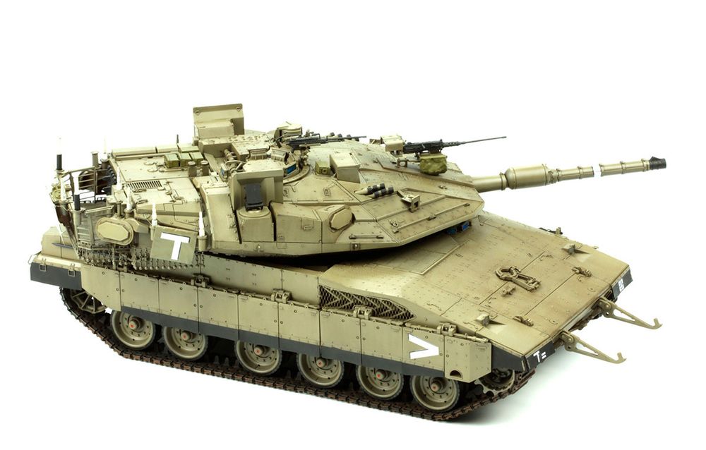 Модель сборная: танк, Main Battle Tank Merkava Mk.4m W/Trophy Active Protection System 1/35, Meng TS-036