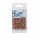 Бисер Preciosa прозрачный с медным центром 10/0 (2.3 мм), круг.отв, 20гр, уп.5 шт