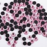 Стразы клеевые акрил 1.9-2.1 мм, 1х144 шт, SS06 038 св.розовый (lt rose), Zlatka RS/144