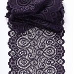 Кружево бельевое эластичное 180 мм / 25 метров, TBY.L1351, цв.L2817 фиолетовый, Kruzhevo