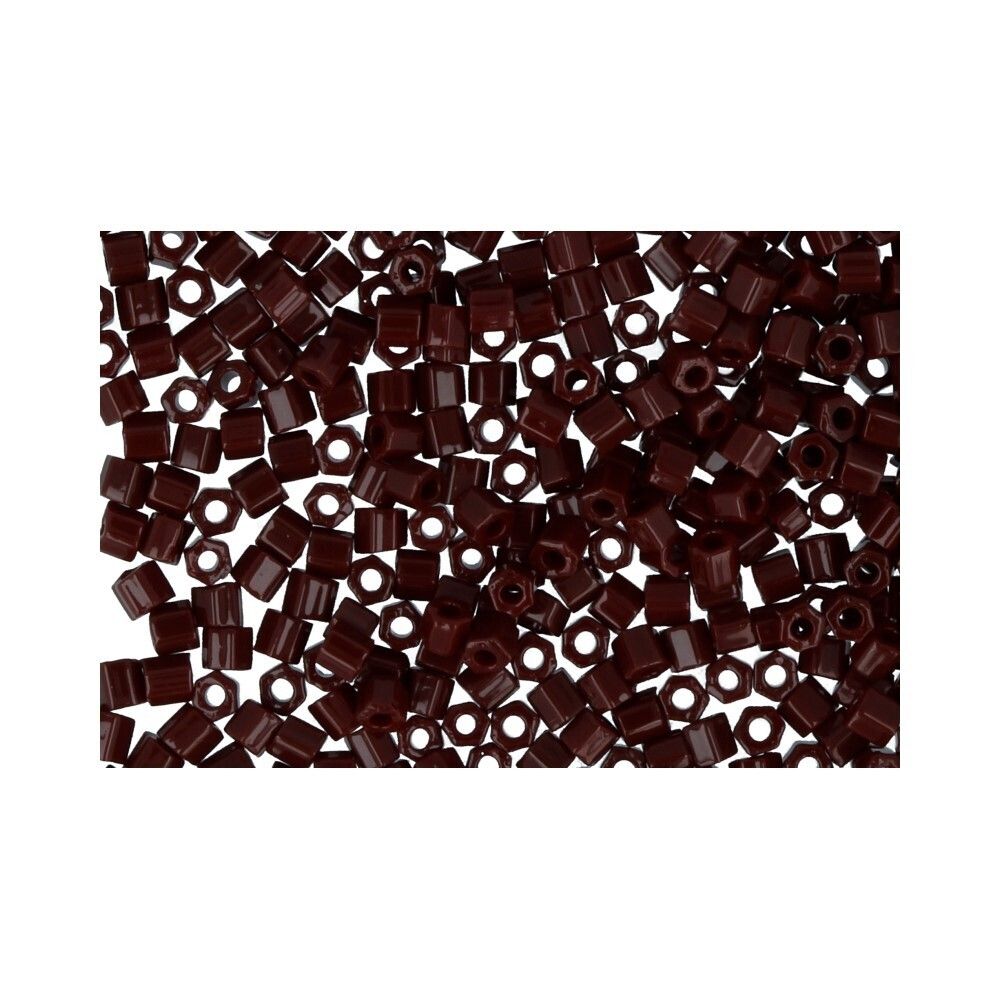 Бисер Toho 11/0 Hexagon 3 (2.2 мм), 5х5 г, 0046 т.т.коричневый
