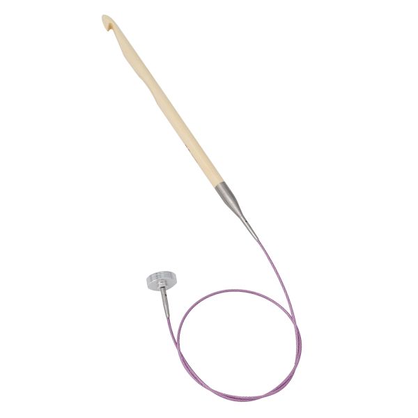 Набор съемных крючков для вязания 15см, 10шт (3,5мм-10мм), дерево