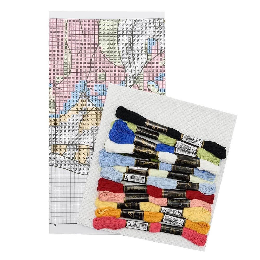 Набор для вышивания нитками Hobby&Pro, Просыпайся, 19х20 см