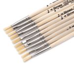 Кисть щетина школьная плоская №4,10 шт