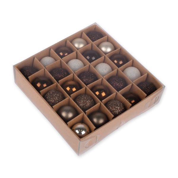 Набор елочных игрушек Шар ⌀2 см, 25 шт, №01, Snoweekon SNW-A046