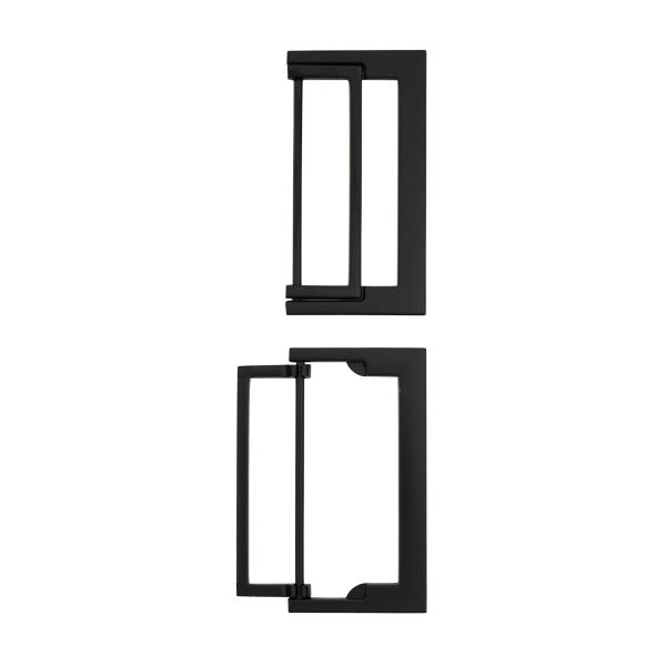 Пряжка прямоугольная 50 мм, металл (M.Black черный матовый), МТ_1871, 6 шт