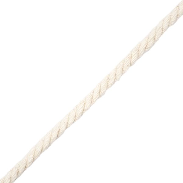 Шнур витой ⌀4.0 мм / 30 метров, х/б суровый