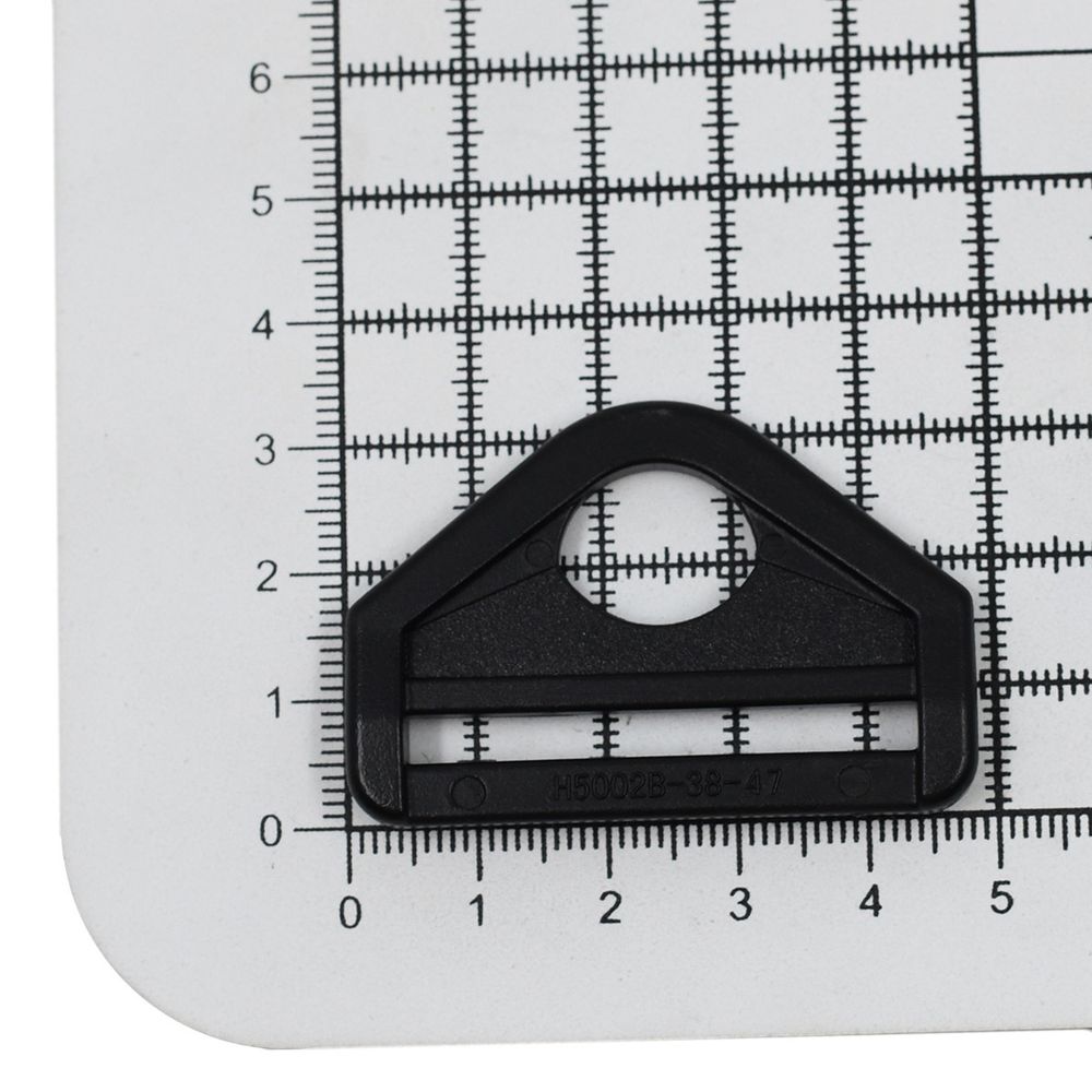Полукольцо для сумок ⌀38мм (48х34мм) пластик (ацеталь) (черный), H5002(MF-1890), 20 шт