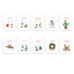 Карточки бумажные декоративные 250 г/м², 7х10 см, 30 шт, 01 С новым годом, Mr.Painter DSK-30