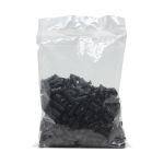 Фиксатор (зажим) для шнура пластик 1 отв., ⌀5.5 мм, 20х10 мм, цилиндр, черный, 200 шт