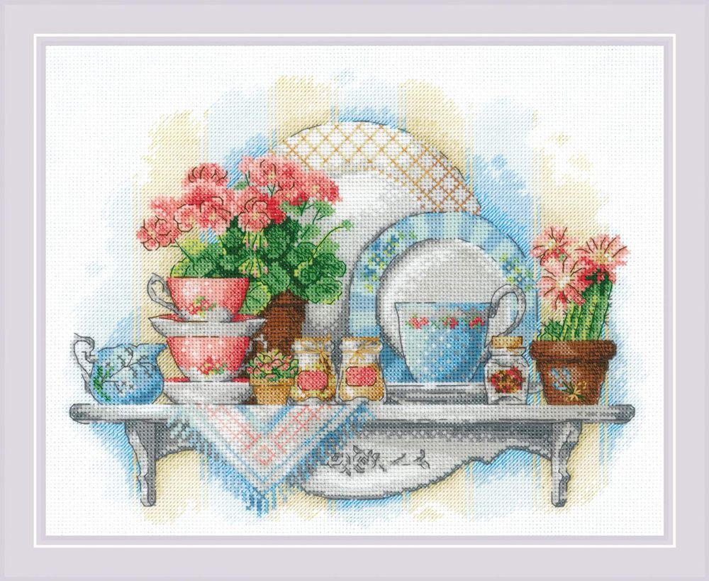 Набор для вышивания нитками Риолис, Кухонный уют, 30х24 см