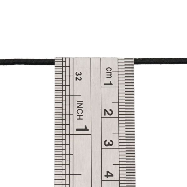 Резинка шляпная (шнур эластичный) ⌀1.5 мм / 100 метров, 0370-0301, черный