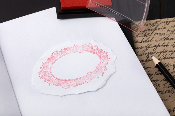 Штамп 5.8х8.4 см, 02 Рама из роз, Mr.Painter TSM-05