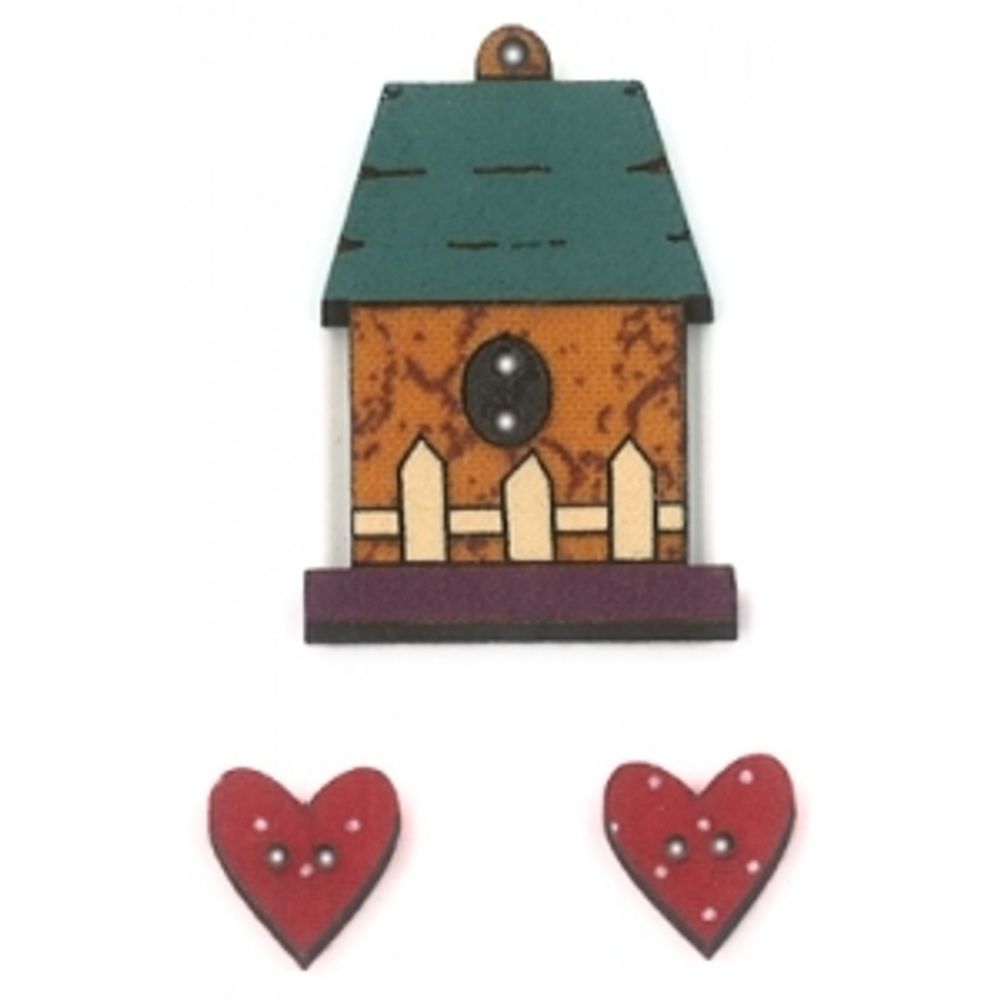 Украшения декоративные пуговицы Aurora, 1 шт, AU-B46033