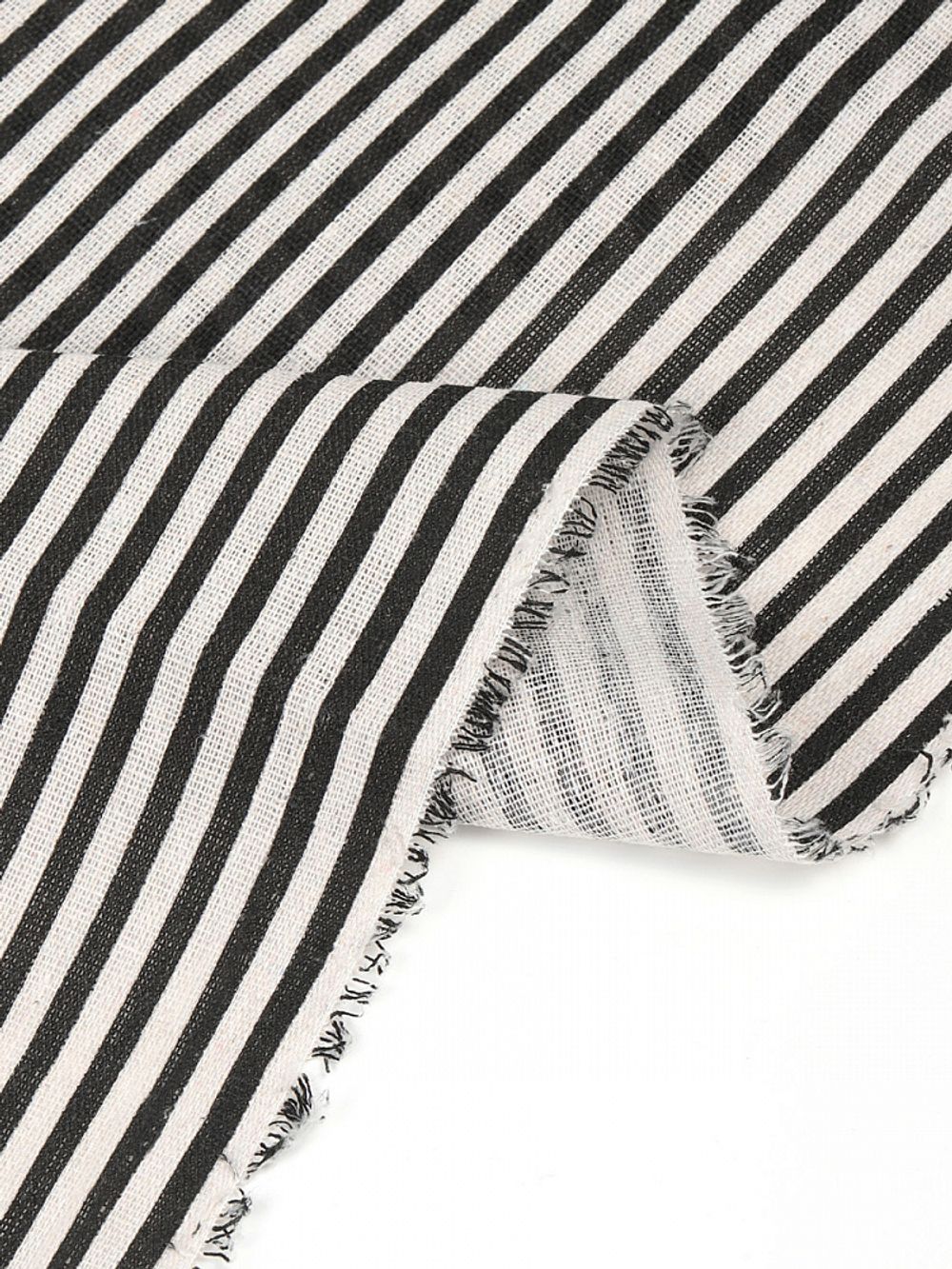 Льняная ткань 140 г/м², 150 см / 3 метра, TBY-DJ-77-1, черный