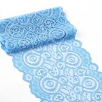 Кружево бельевое эластичное 180 мм / 3 м, TBY.L1351, цв.L3090 голубой, Kruzhevo