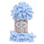 Пряжа Alize (Ализе) Puffy / уп.5 мот. по 100 г, 9м, 183 светло-голубой A