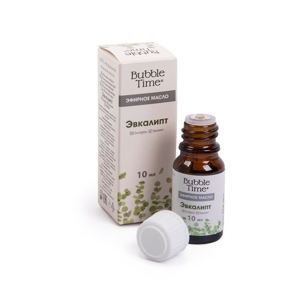 Эфирное масло 10 мл, Эвкалипт, Bubble Time EFIR-0810
