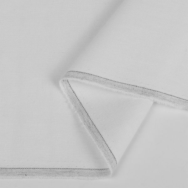 Льняная ткань 200 г/м², 140 см / 5 метров, TBY.Li.1009.01.5, цв.01 белый