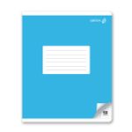 Тетрадь ученическая школьная A5 12 л. на скобе 65 г/м², белизна 100% 25 шт клетка, 01398 Однотон с уголком, Светоч Т74