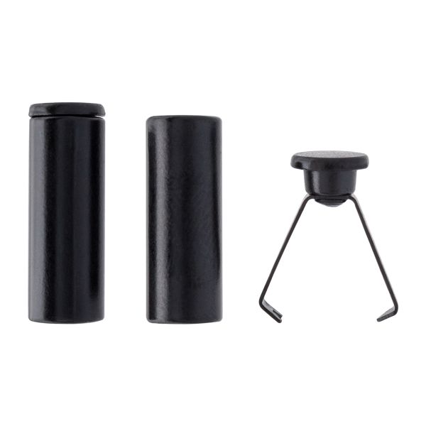 Наконечник для шнура металл 15.9х6 мм, отв.4.2 мм, 50 шт, матовый черный, MNK05