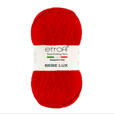 Пряжа Etrofil (Этрофил) Baby Lux / уп.5 мот. по 100 г, 250м, 70367 красный