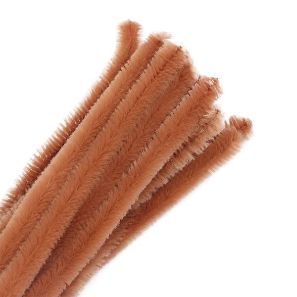 Синель-проволока, 12 мм / 30см, 15 штук, Astra&Craft (A-045 светло-коричневый)