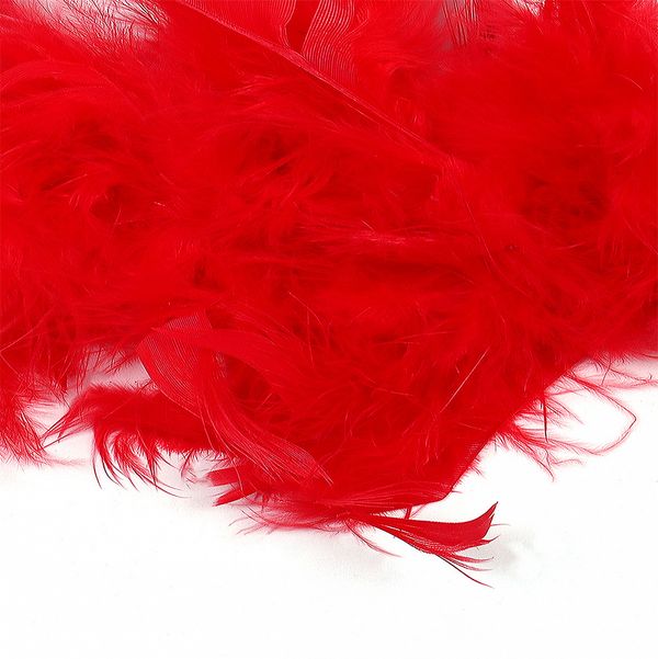 Боа из перьев 2 метра, 50±3 г, красный