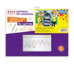 Картина по номерам Фрея, Союзмультфильм. Компания из Простоквашино, на картоне, 40х30 см