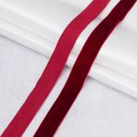 Лента бархатная (тесьма) 20 мм / 32.9 метра, 85 темно-красный, 0081-1901