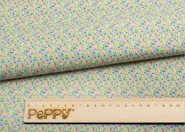 Ткань для пэчворка Peppy Нежная история, отрез 50х55 см, 146 г/м², НИ-14 голубой, Peppy
