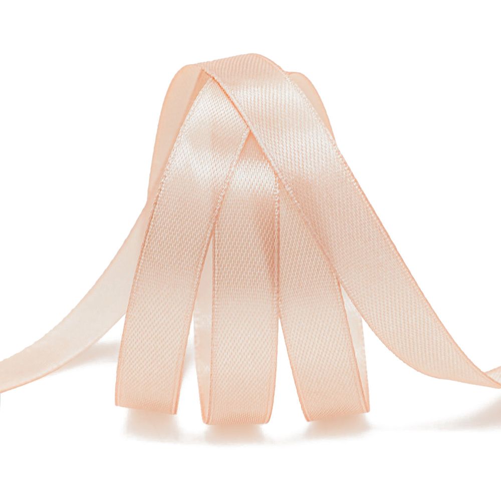 Лента атласная 1-сторонняя 12.0 мм / 22.86±1 метров, 034 пудровый, Globus