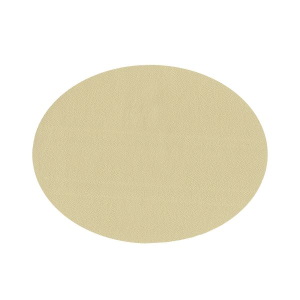 Термозаплатка овал кожзам, замша 8х10 см, 4 шт, 03 кожзам молочный, Blitz