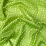 Ткань блузочная Poly satin 75 г/м², 200х145 см, 19 салатовый/ белый, Gamma PSS-002