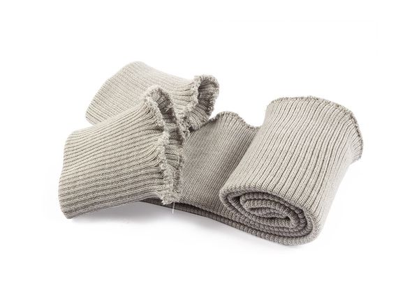 Подвяз (довяз) трикотажный с манжетами (комплект): подвяз 10.0х88 см, 2 манжета 8.5х10 см, (10 класс), серебро 890, Blitz