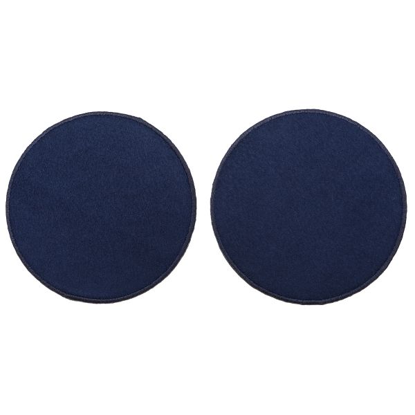 Термоаппликация Круг d-8,5см, уп. 2 шт, цв.синий