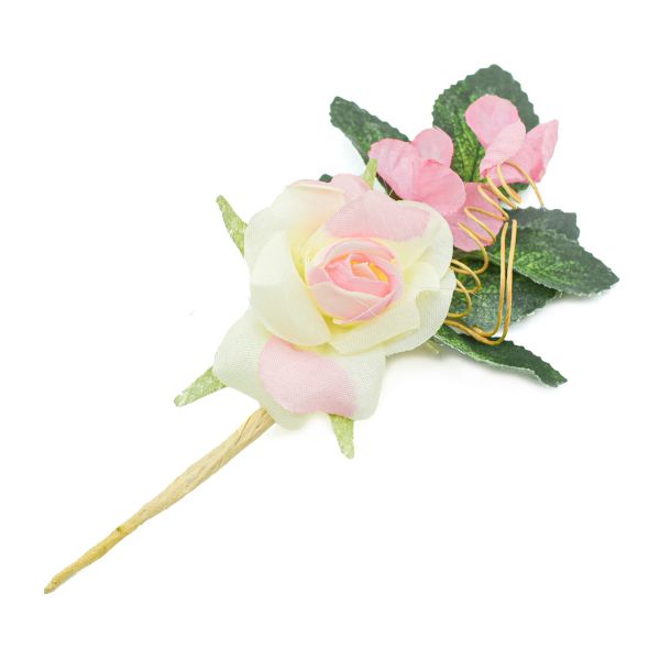 Цветы искусственные декоративные D4.5x3xH12см, 1шт, Астра, F173 фуксия, внутри белый