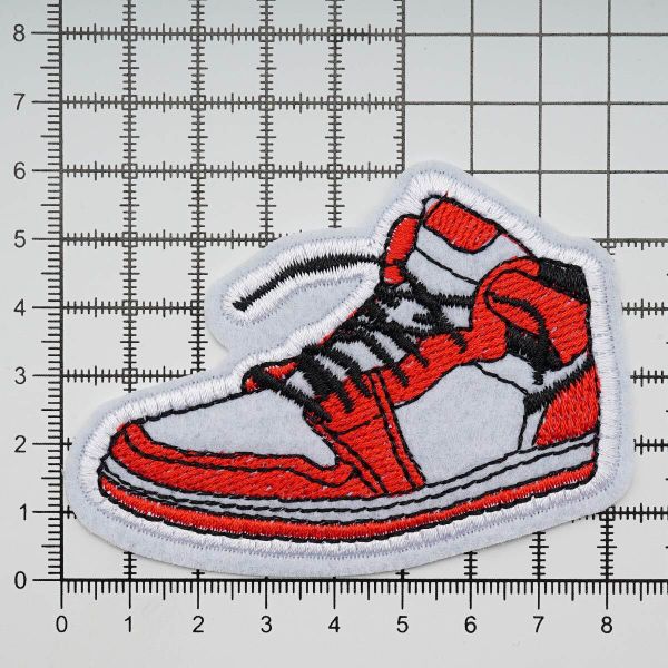 Термоаппликация КРОСЫ 80х60мм (Red (красный)), 2 шт, LA581