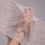 Кружево бельевое эластичное 240 мм / 13.72 м, цв. C571 молочный