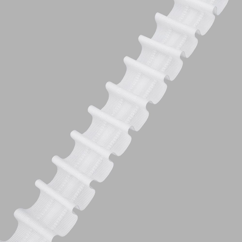 Лента (тесьма) шторная: сборка параллельная (1:2.5) 32 мм / 100 метров, (1 ряд петель, 2 шнура), белый, 09С3546ПЭ(Р8178)