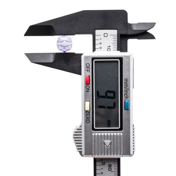 Бусины акрил ⌀10 мм, прозрач. в цвете, граненый куб, 500 г, Astra&Craft (643 лавандовый)