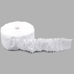 Лента (тесьма) шторная: сборка вафельная (1:3) 80 мм / 50 метров, (2 ряда петель, 4 шнура), C809 белый