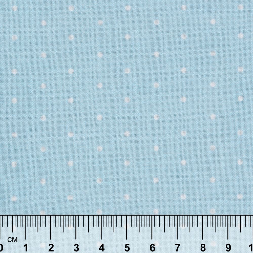 Ткань для пэчворка Peppy Бабушкин сундучок 100х112 см, 140±5 г/м², БС-52 горох голубой