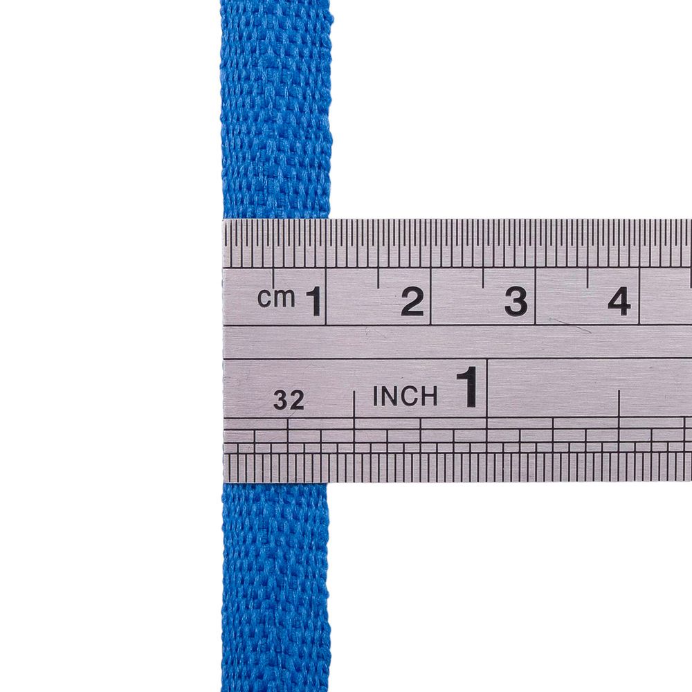 Тесьма (лента) киперная 10 мм / 50 метров, 2 г/м, 100% полиэфир, 20 синий