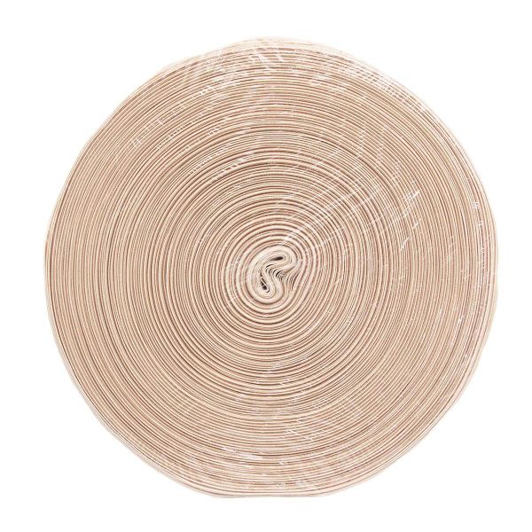 Лента (тесьма) шторная: сборка параллельная (1:2.5) 80 мм / 100 метров, бежевая