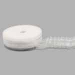 Лента (тесьма) шторная: сборка параллельная (1:2) 40 мм / 50 метров, равномерная